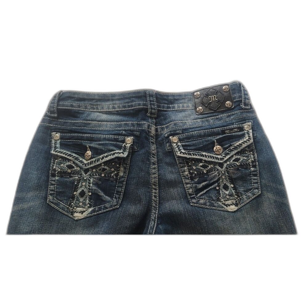 Miss Me Jeans Women's Size 32 Bootcut Cross Pockets